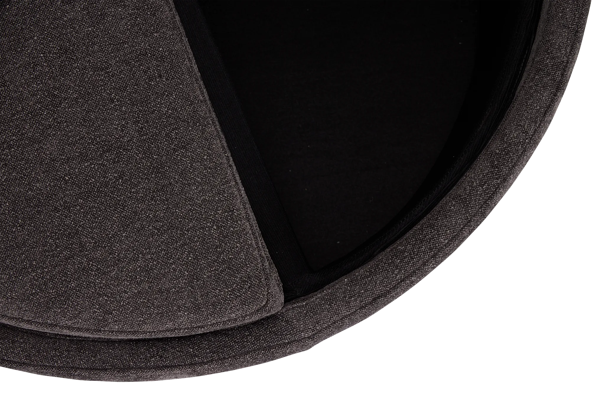 Kristen Dark Gray Large Storage Accent Ottoman