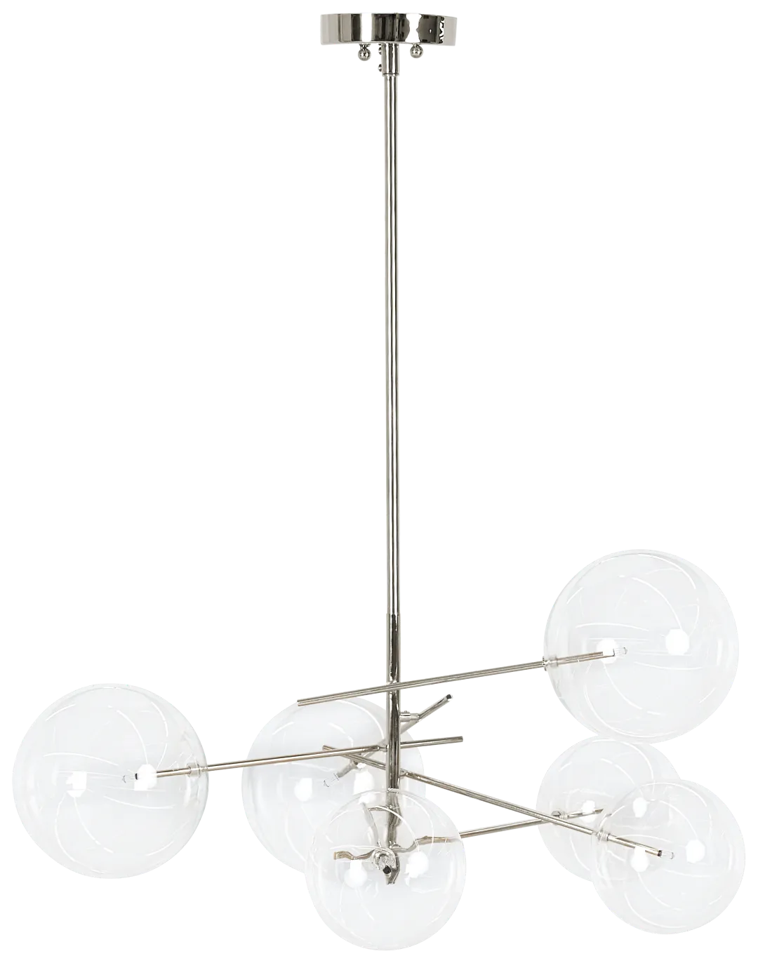 Kai Chrome Glass Chandelier