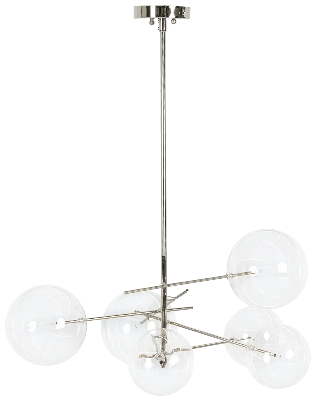 Kai Chrome Glass Chandelier Kai Chrome Glass Chandelier