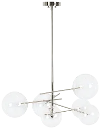 Kai Chrome Glass Chandelier