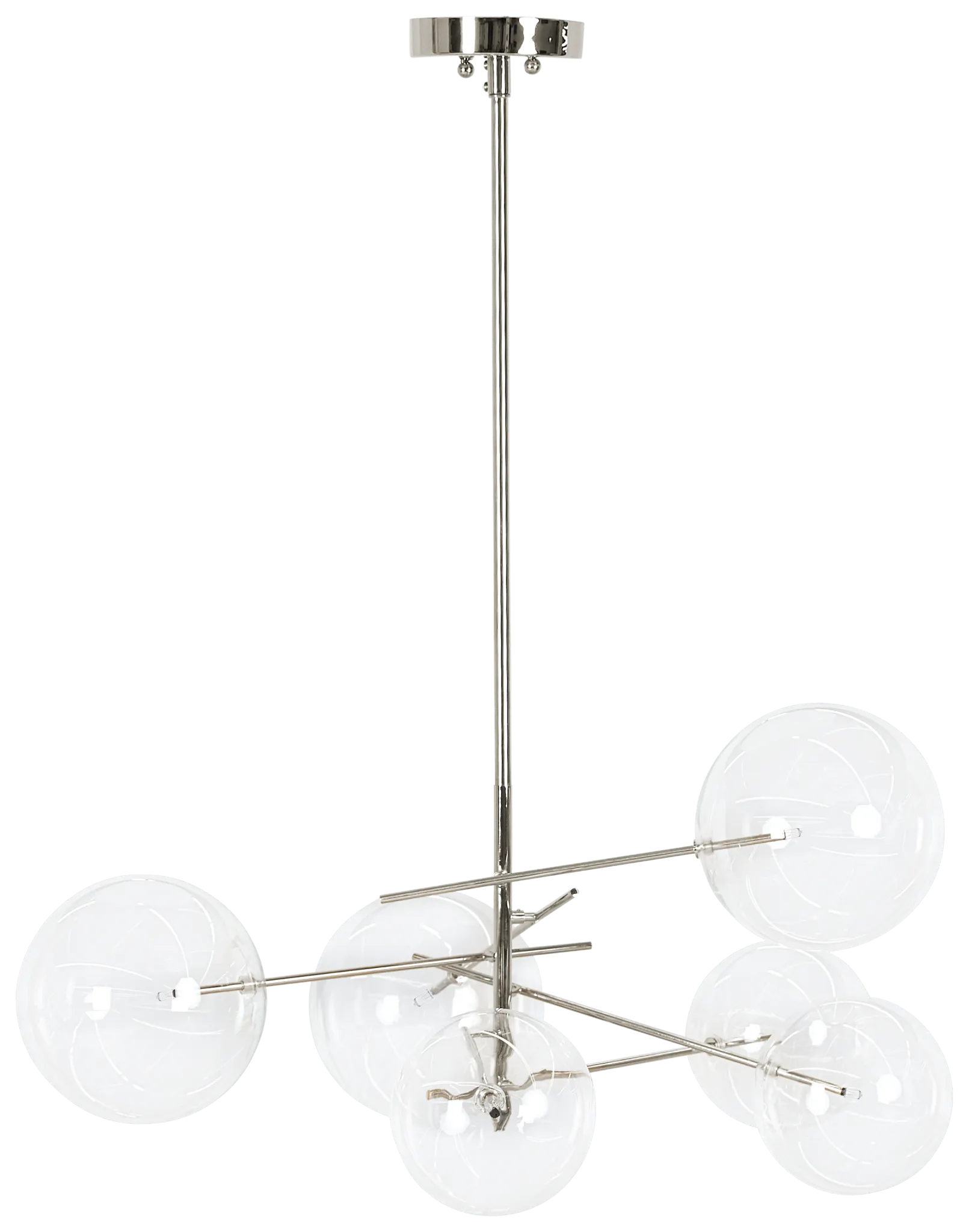 Kai Chrome Glass Chandelier