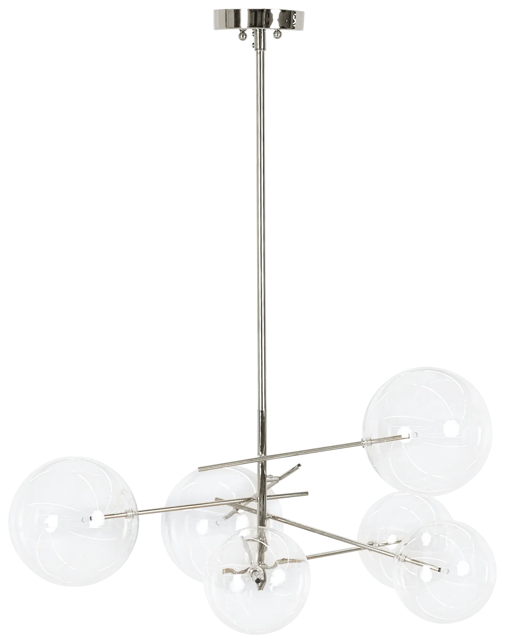 Kai Chrome Glass Chandelier Kai Chrome Glass Chandelier