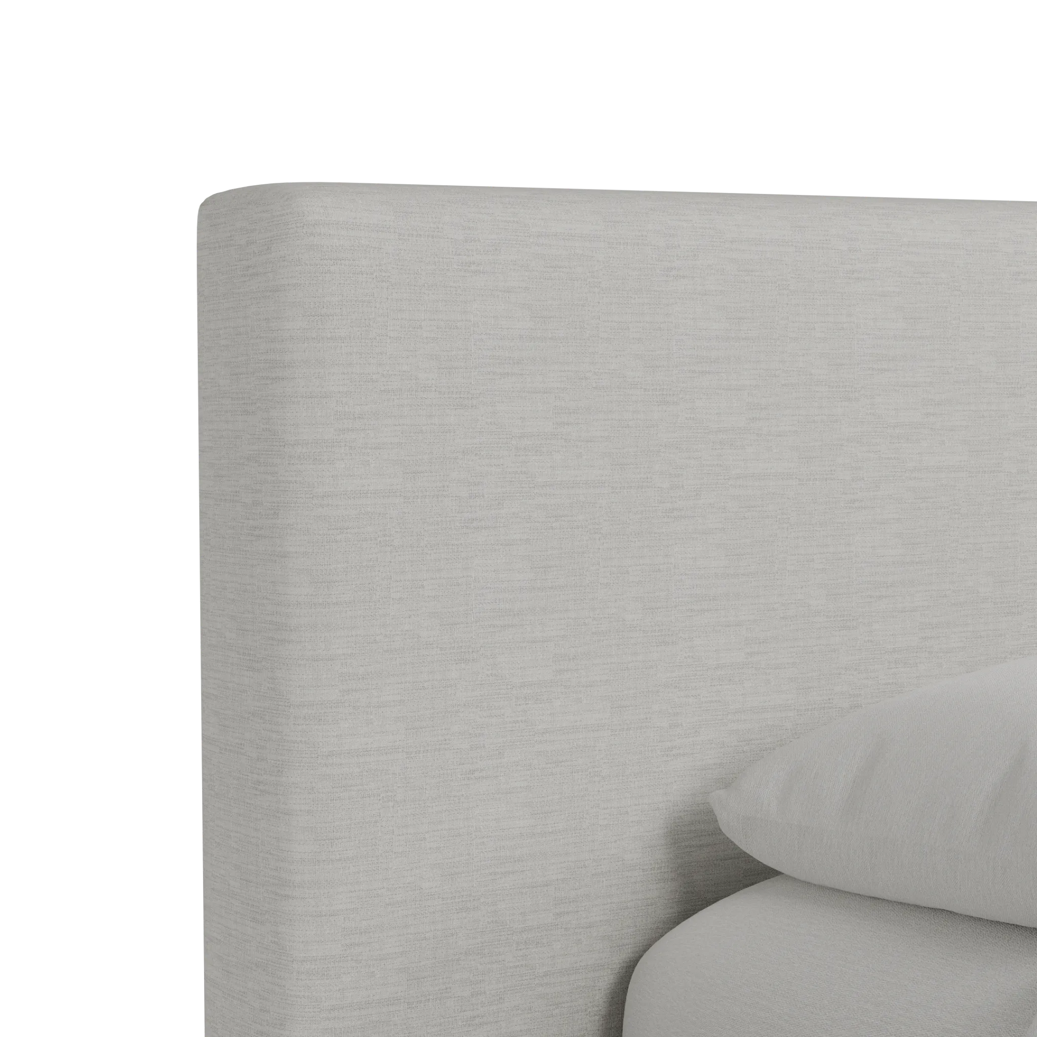 Grayton Maguire Ivory 44" Upholstered Platform Bed