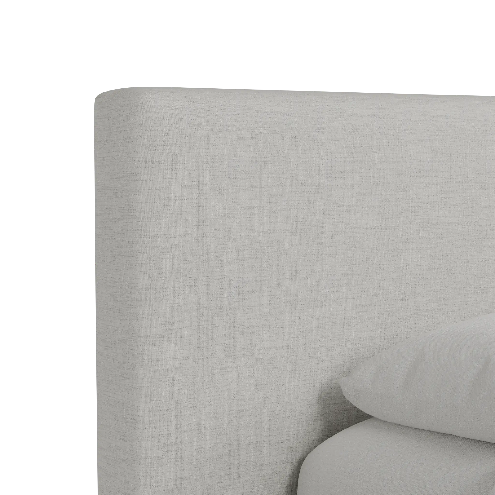 Grayton Maguire Ivory 44" Upholstered Platform Bed Grayton Maguire Ivory 44" Upholstered Platform Bed