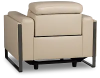 Atlas Taupe Lthr/vinyl Power Recliner With Power Headrest
