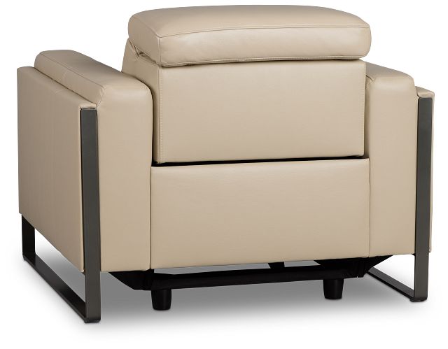 Atlas Taupe Lthr/vinyl Power Recliner With Power Headrest