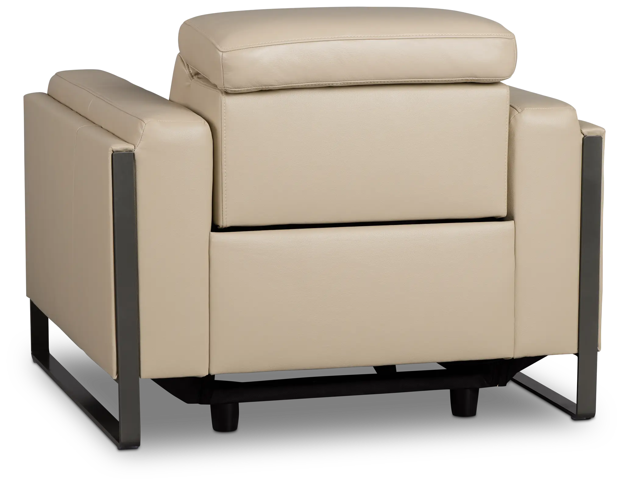 Atlas Taupe Lthr/vinyl Power Recliner With Power Headrest Atlas Taupe Lthr/vinyl Power Recliner With Power Headrest