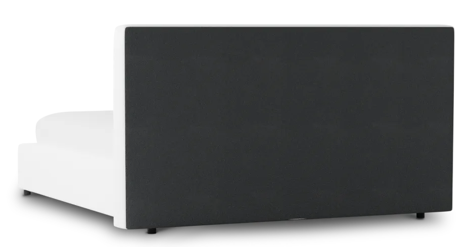 Grayton Peyton White 44" Upholstered Platform Bed