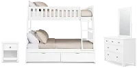 Charleston White Bunk Bed Storage Bedroom