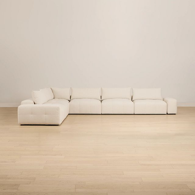 Remi Light Beige Fabric 8-piece Modular Sectional