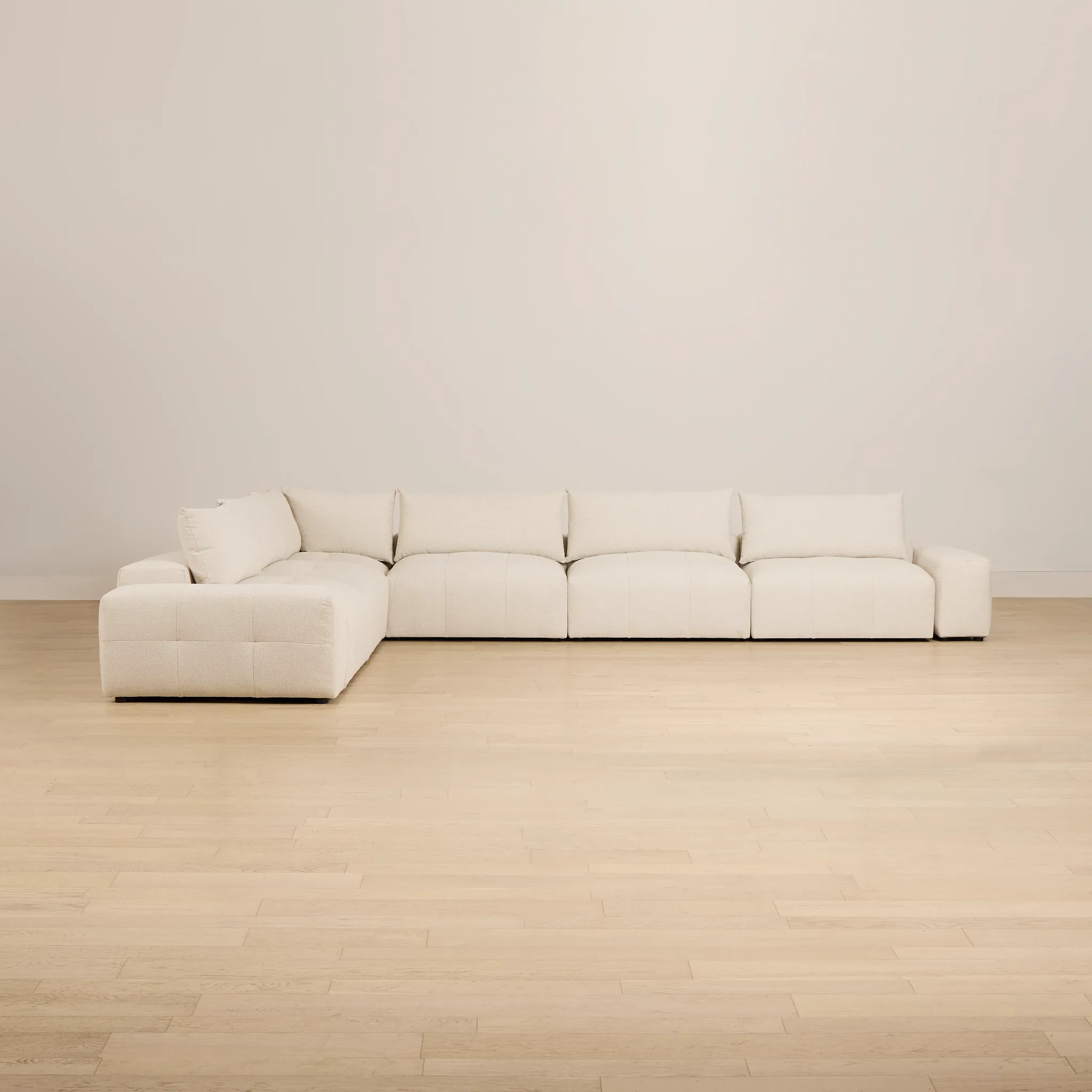 Remi Light Beige Fabric 8-piece Modular Sectional