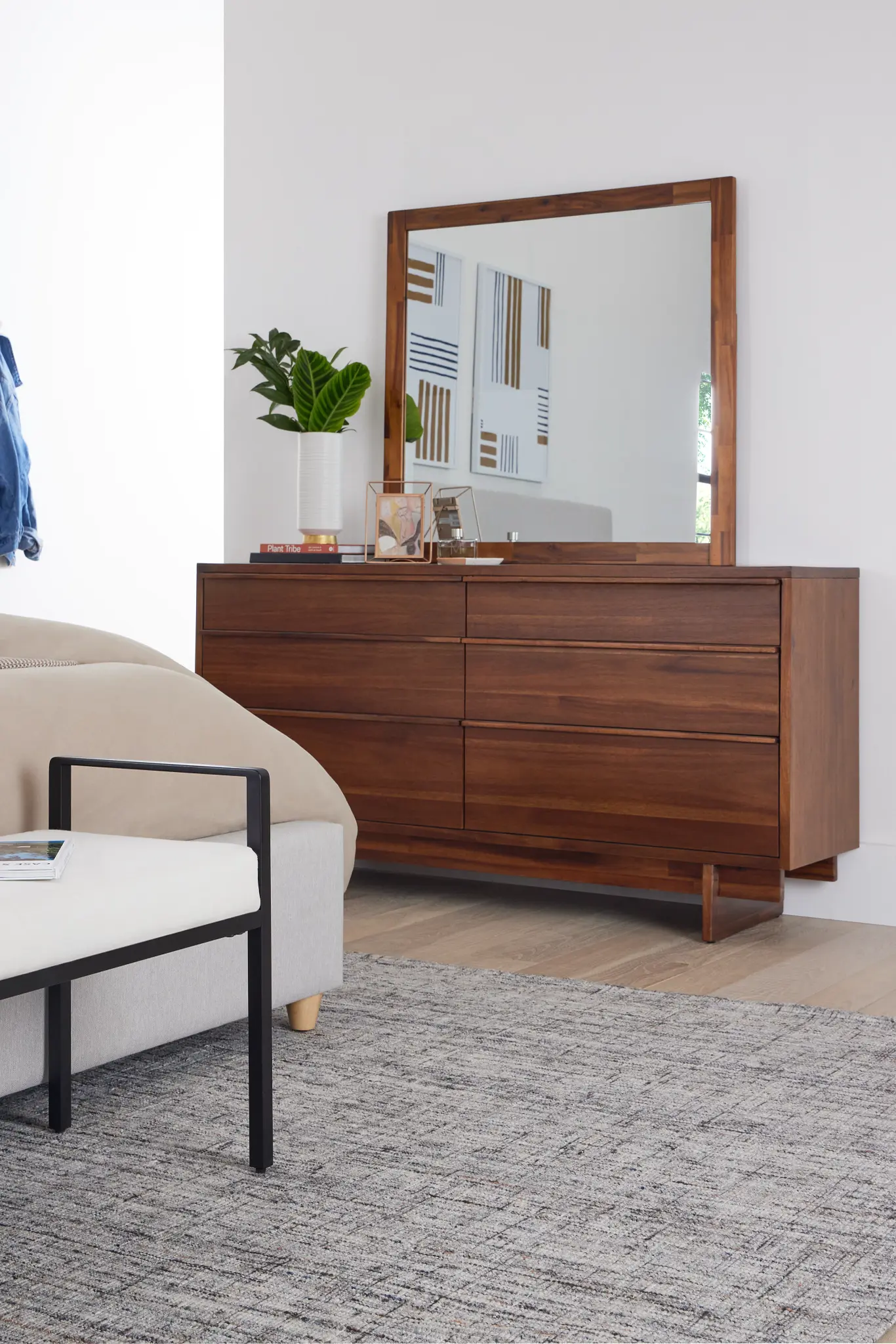 Bowery Dark Tone Dresser & Mirror Bowery Dark Tone Dresser & Mirror