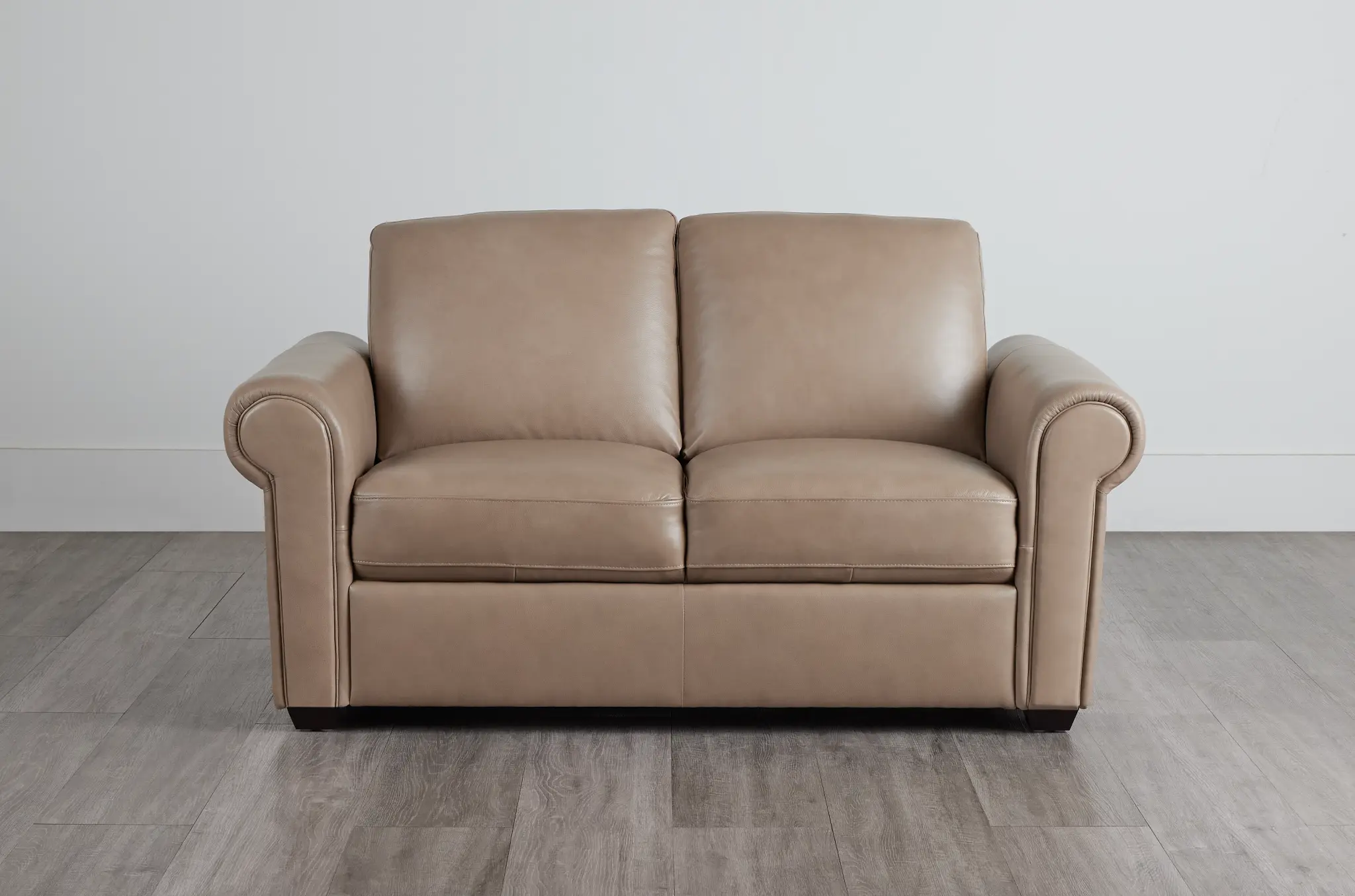 Lincoln Taupe Lthr/vinyl Loveseat Lincoln Taupe Lthr/vinyl Loveseat
