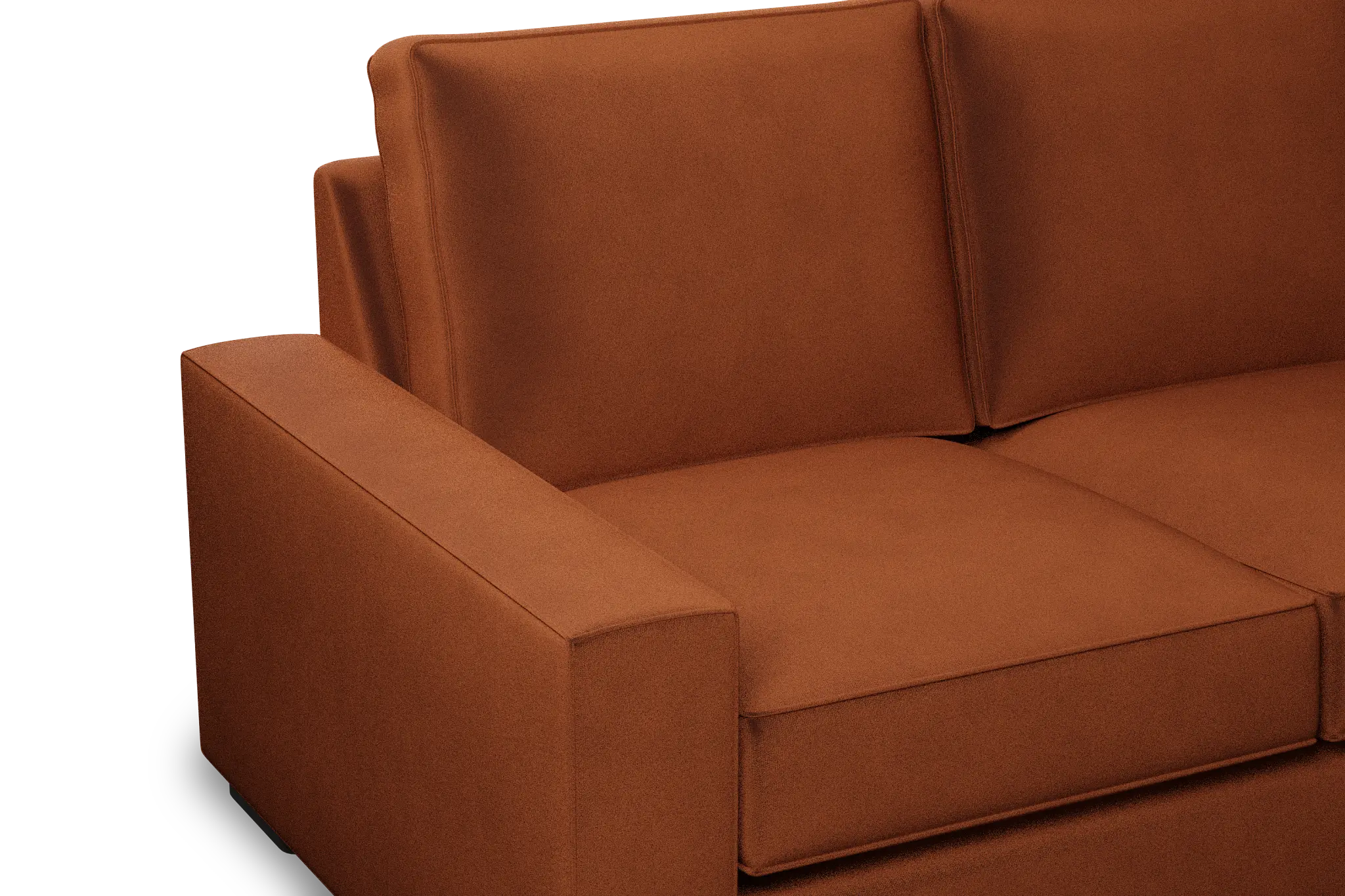 Edgewater Joya Orange 96" Sofa W/ 3 Cushions Edgewater Joya Orange 96" Sofa W/ 3 Cushions