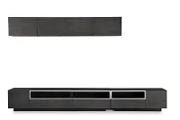 Vancouver Dark Gray 134" 6-piece Left Modular Entertainment Wall