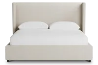 Captiva Suave Beige 48" Upholstered Shelter Bed