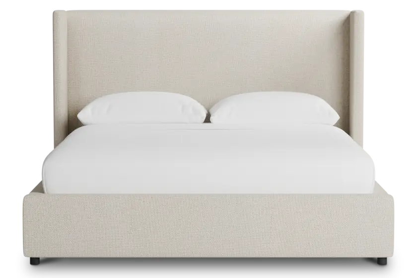 Captiva Suave Beige 48" Upholstered Shelter Bed Captiva Suave Beige 48" Upholstered Shelter Bed