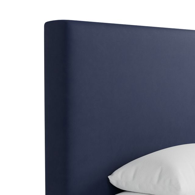 Grayton Joya Dark Blue 54" Upholstered Platform Bed
