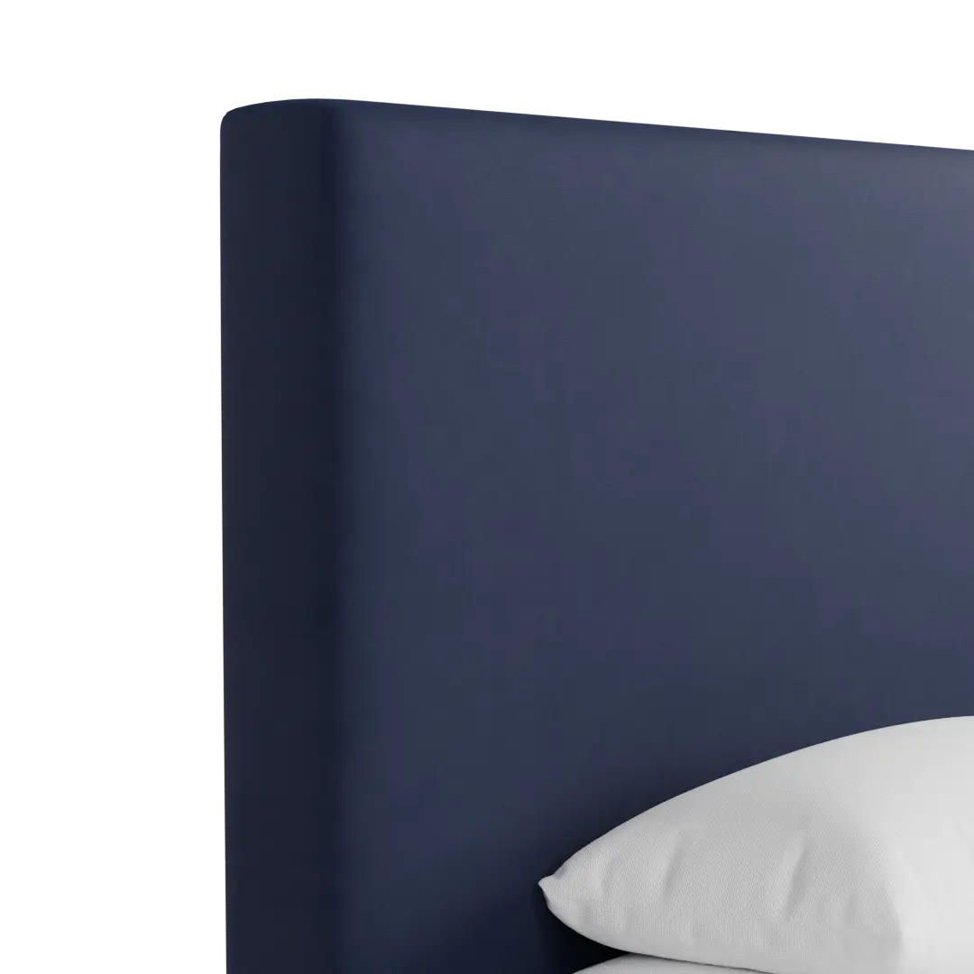 Grayton Joya Dark Blue 54" Upholstered Platform Bed Grayton Joya Dark Blue 54" Upholstered Platform Bed