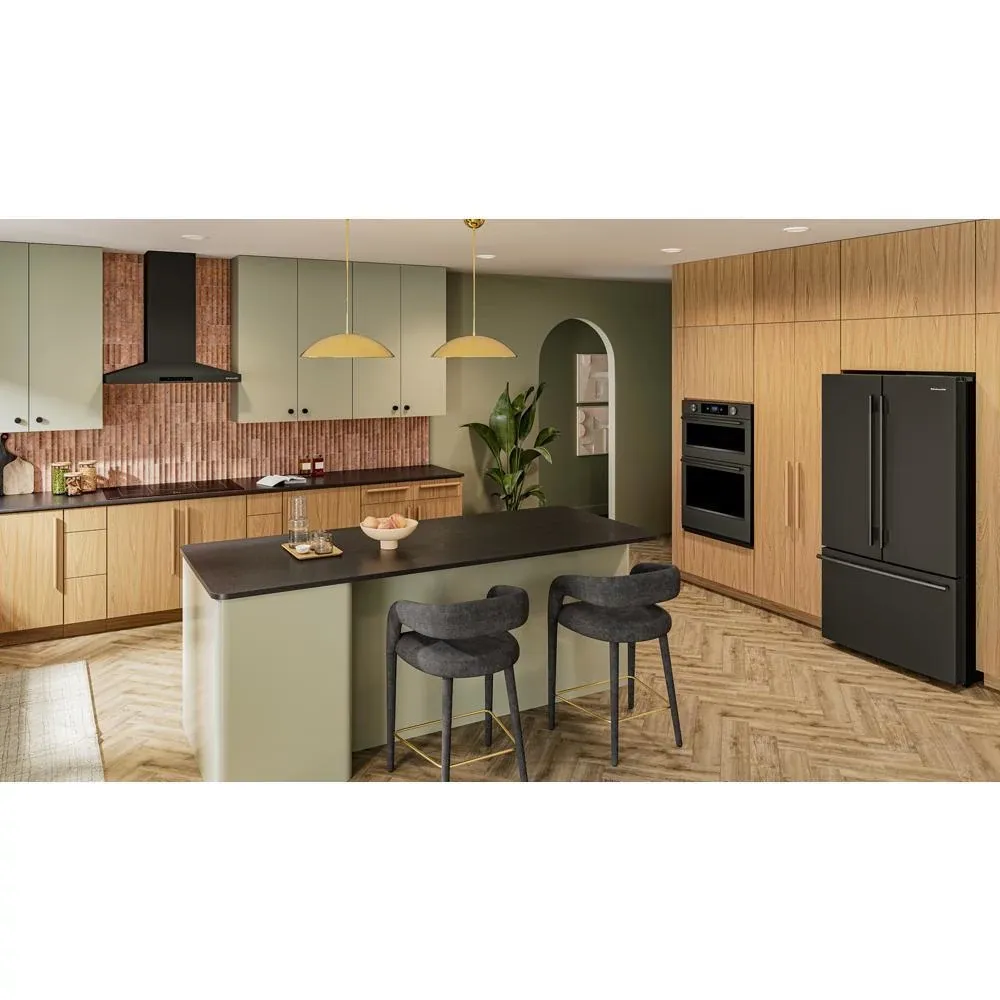 Kitchenaid 736 Series Black 36" Wall Mount Canopy Hood