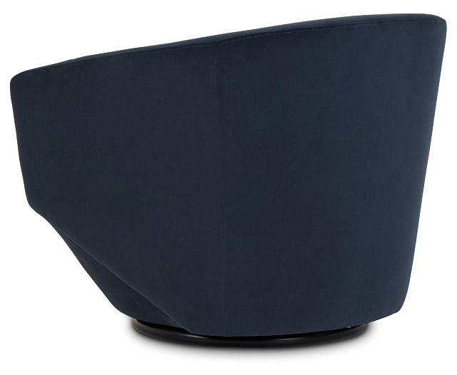 Darian Dark Gray Velvet Swivel Accent Chair (4)