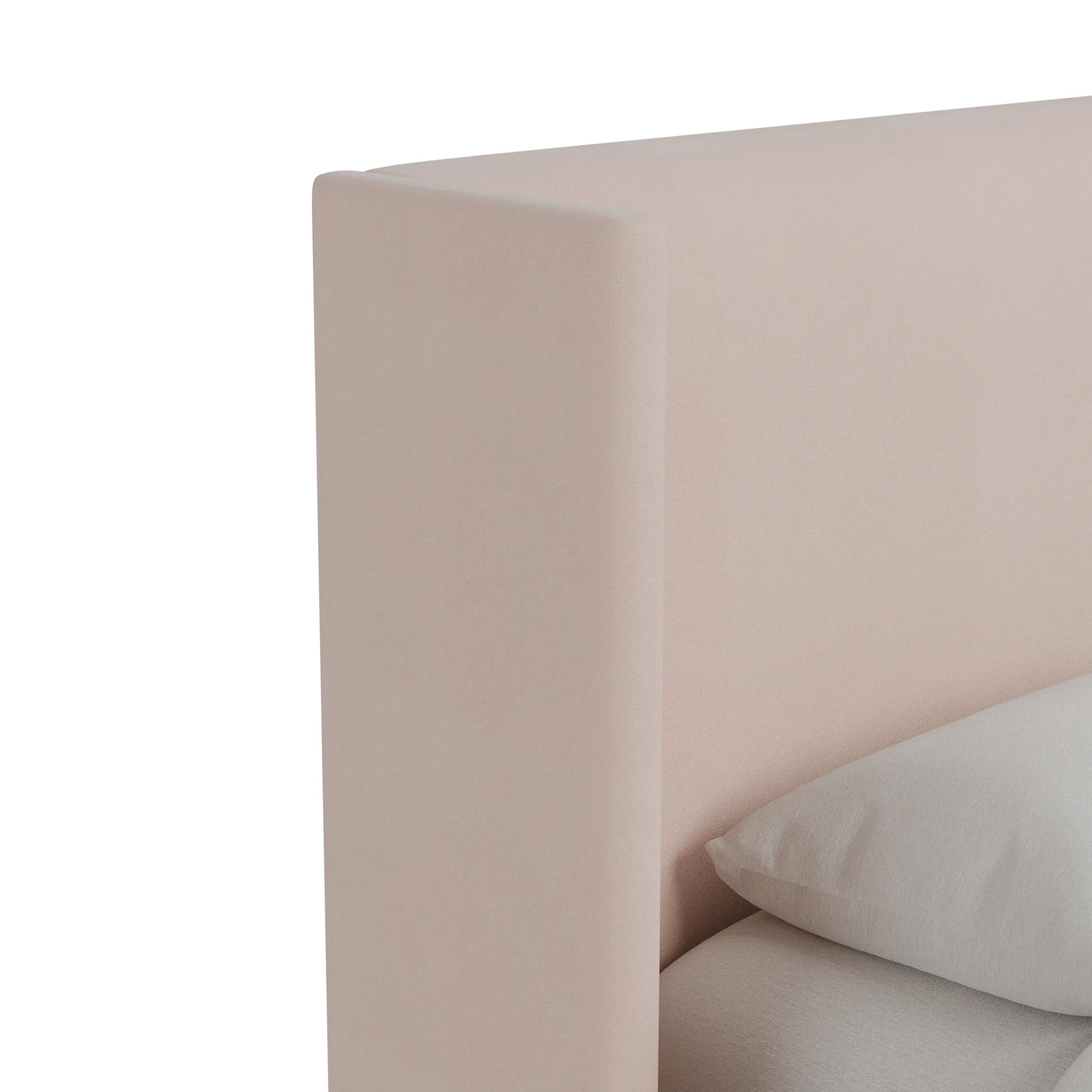 Captiva Joya Light Pink 48" Upholstered Shelter Bed