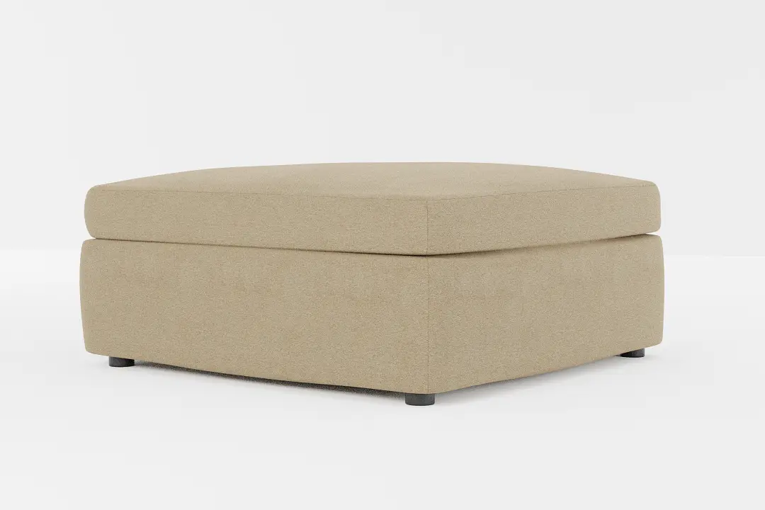 Destin Elite Taupe Fabric Cocktail Ottoman Destin Elite Taupe Fabric Cocktail Ottoman