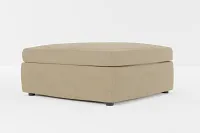 Destin Elite Taupe Fabric Cocktail Ottoman