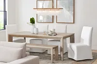 Destination Light Tone 84" Table & 4 Skirted Chairs