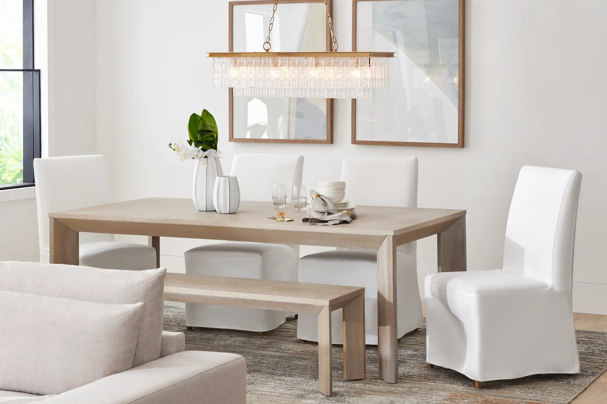 Destination Light Tone 84" Rectangular Table Destination Light Tone 84" Rectangular Table