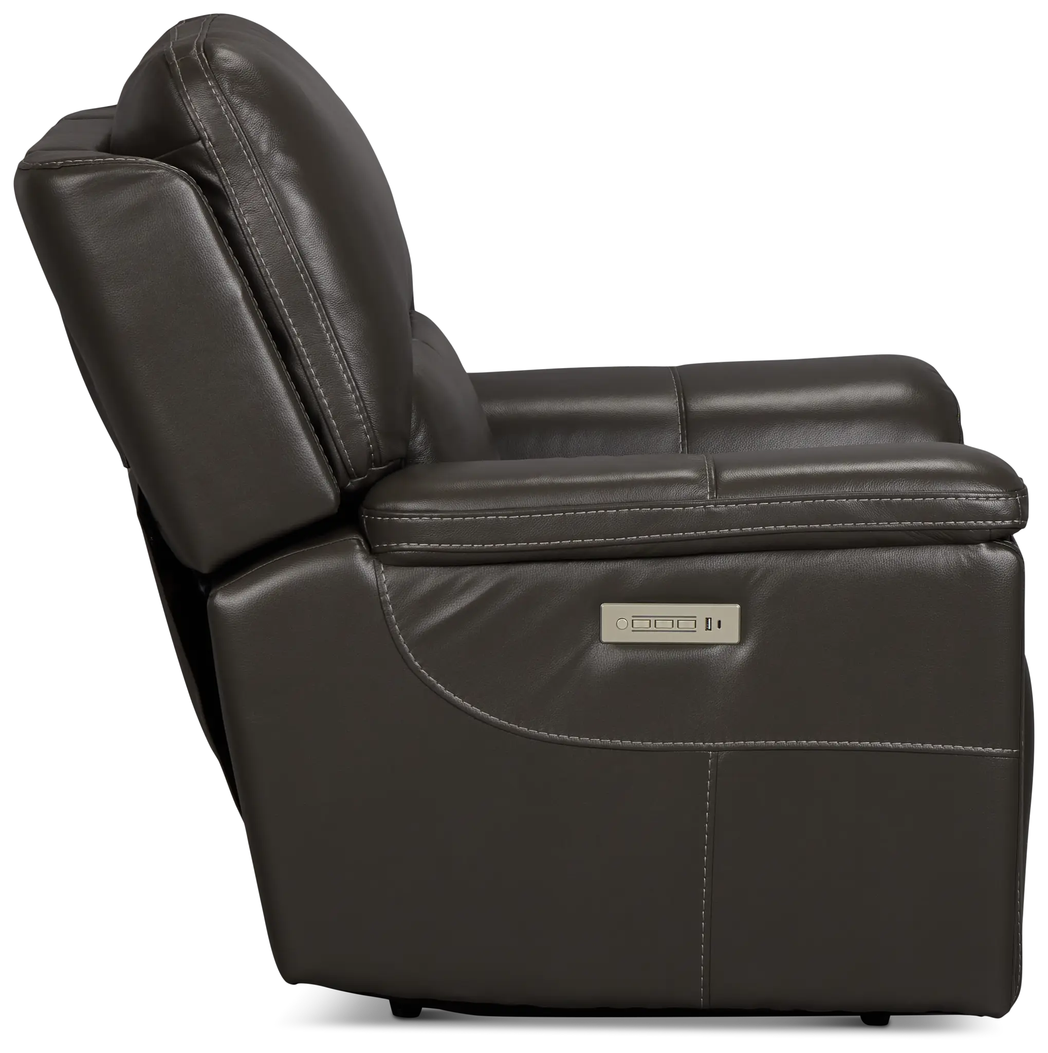 Fallon Dark Gray Lthr/vinyl Power Recliner Fallon Dark Gray Lthr/vinyl Power Recliner