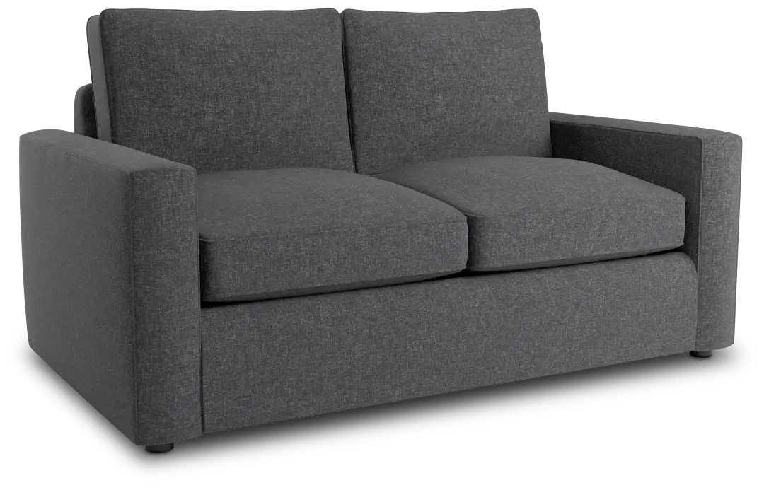 Siesta Delray Dark Gray Fabric Loveseat Siesta Delray Dark Gray Fabric Loveseat