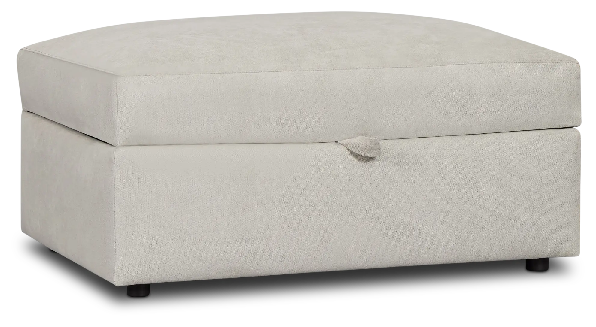 Hudson Gray Fabric Storage Ottoman Hudson Gray Fabric Storage Ottoman