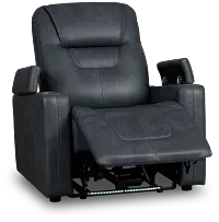 Vantage Gray Micro Power Recliner