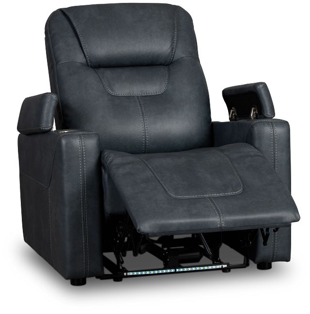 Vantage Gray Micro Power Recliner