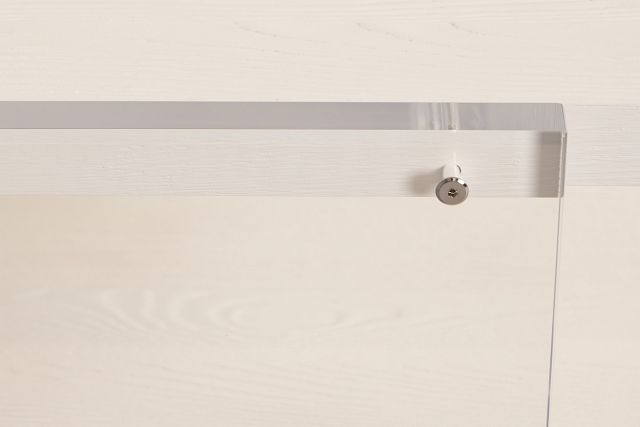 Gables White Rectangular End Table
