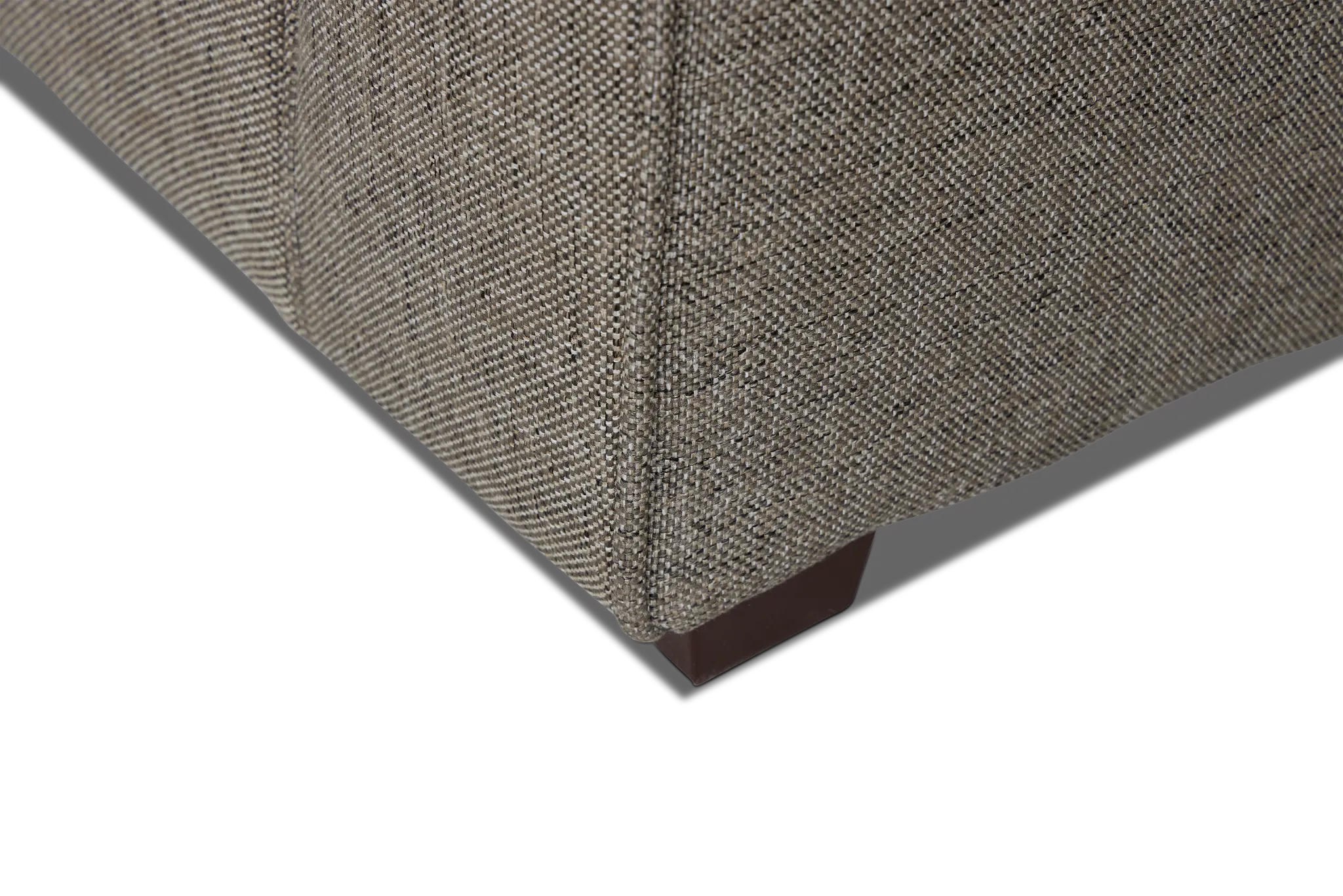 Asheville Brown Fabric Large Left Chaise Sectional