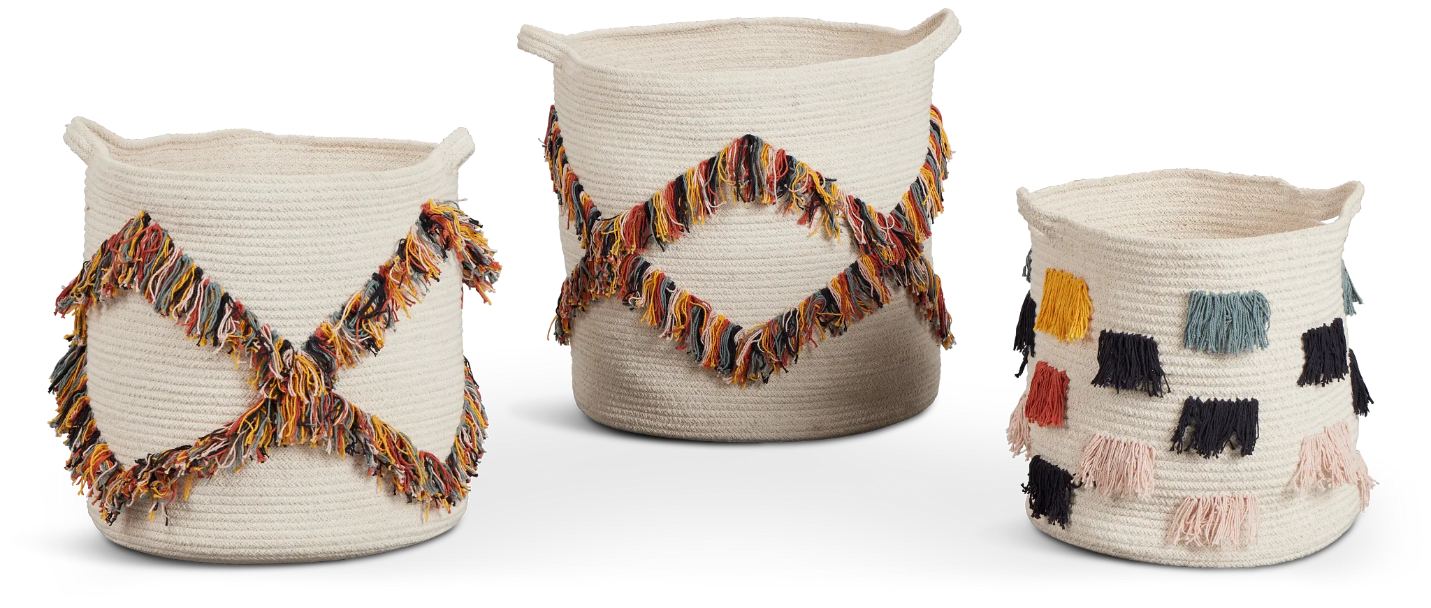 Octavio Multicolored Set Of 3 Basket