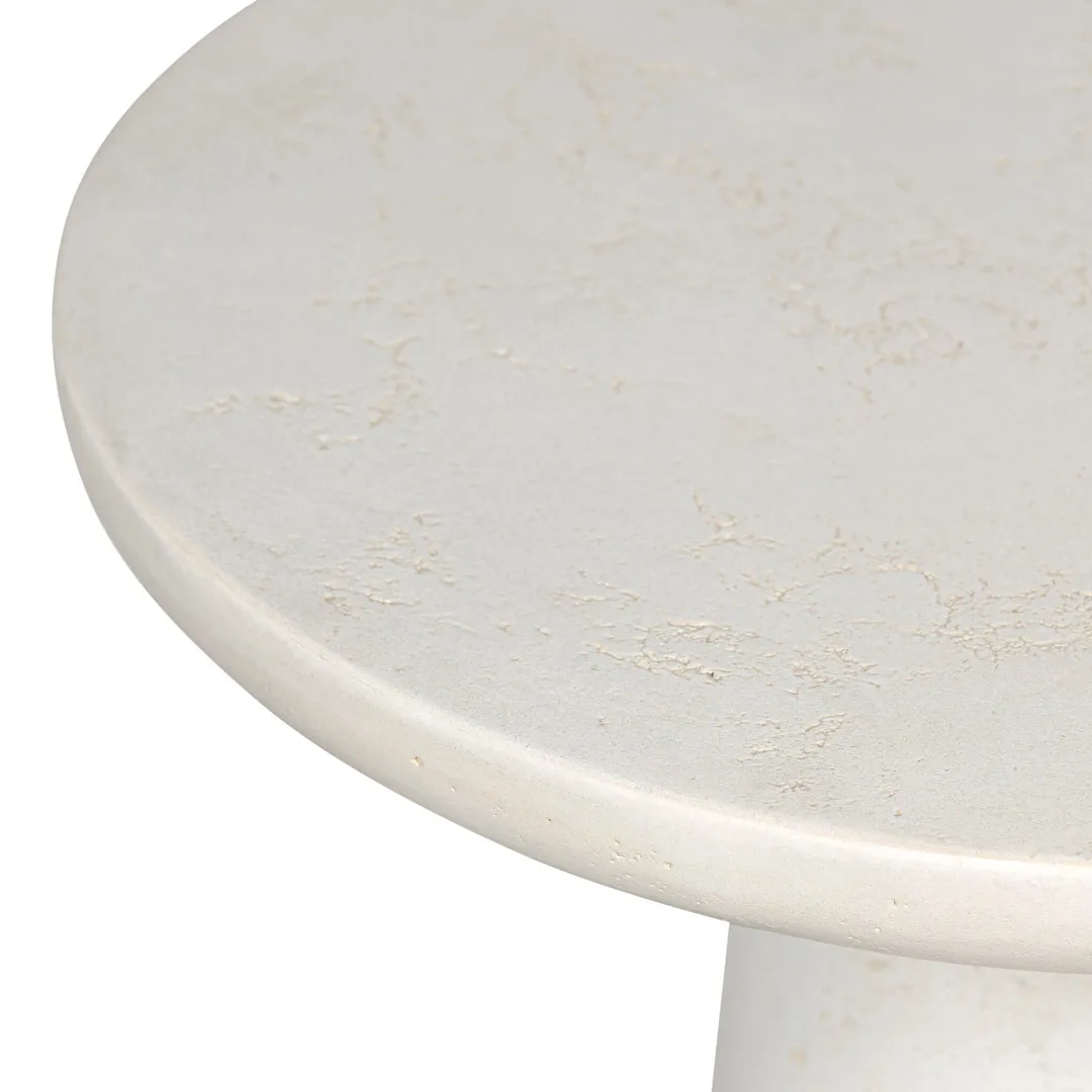 Sornya White Tall End Table