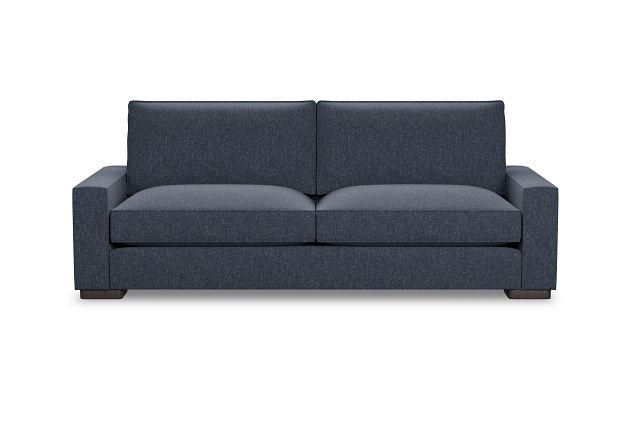 Edgewater Maguire Blue 96" Sofa W/ 2 Cushions