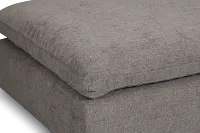 Drift Dark Gray Fabric Ottoman