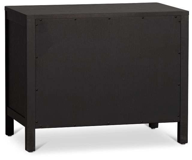 Pacific Black 3-drawer Nightstand