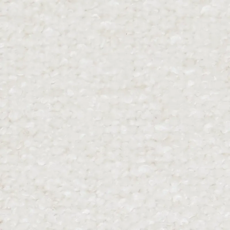 Campbell White Fabric Swivel Accent Chair