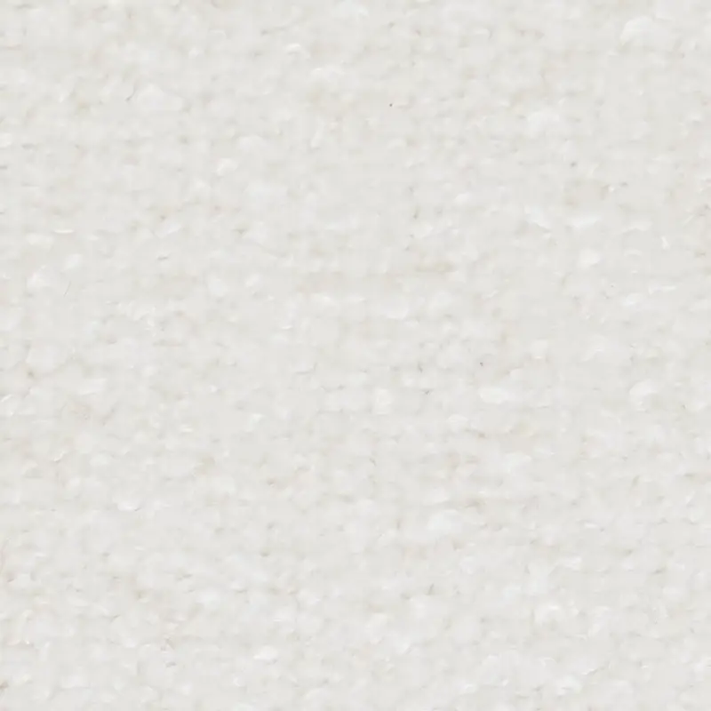 WHITE Campbell White Fabric Swivel Accent Chair