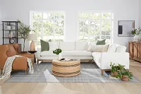 Cassian Brown Leather Accent Chair