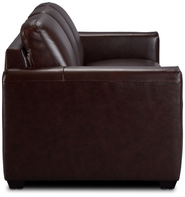 Lane Medium Brown Lthr/vinyl Sofa