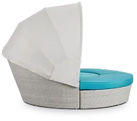 Biscayne Dark Teal Canopy Daybed