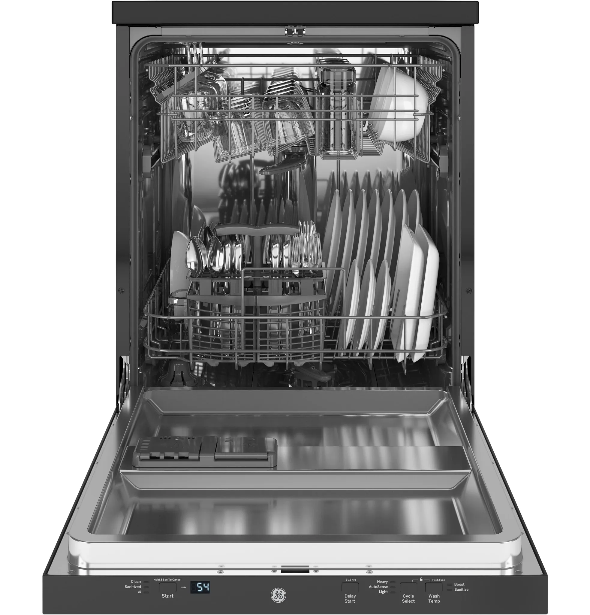 Ge 225 Series Black Portable Dishwasher