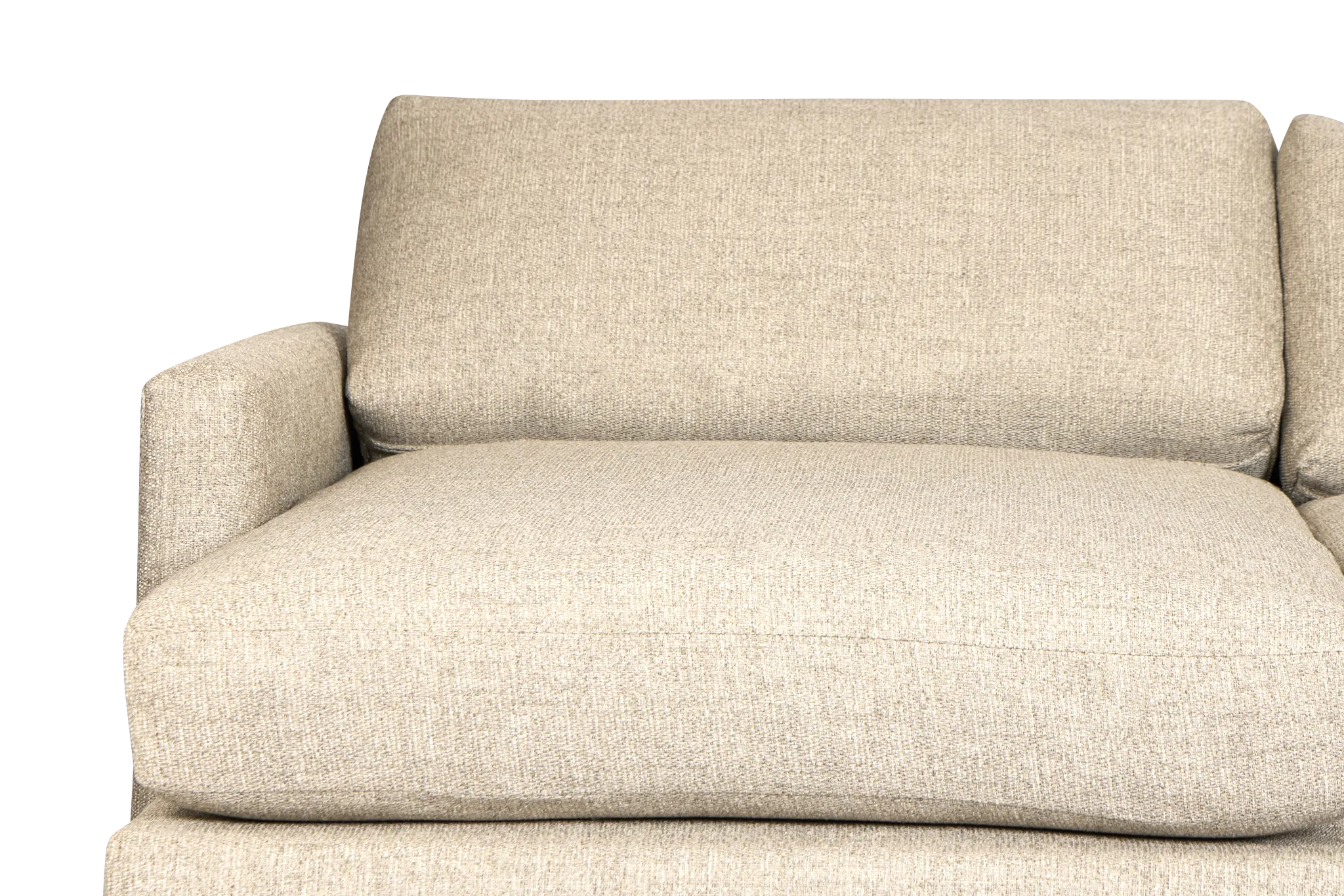 Maxwell Dark Gray Fabric Large Left Chaise Sectional