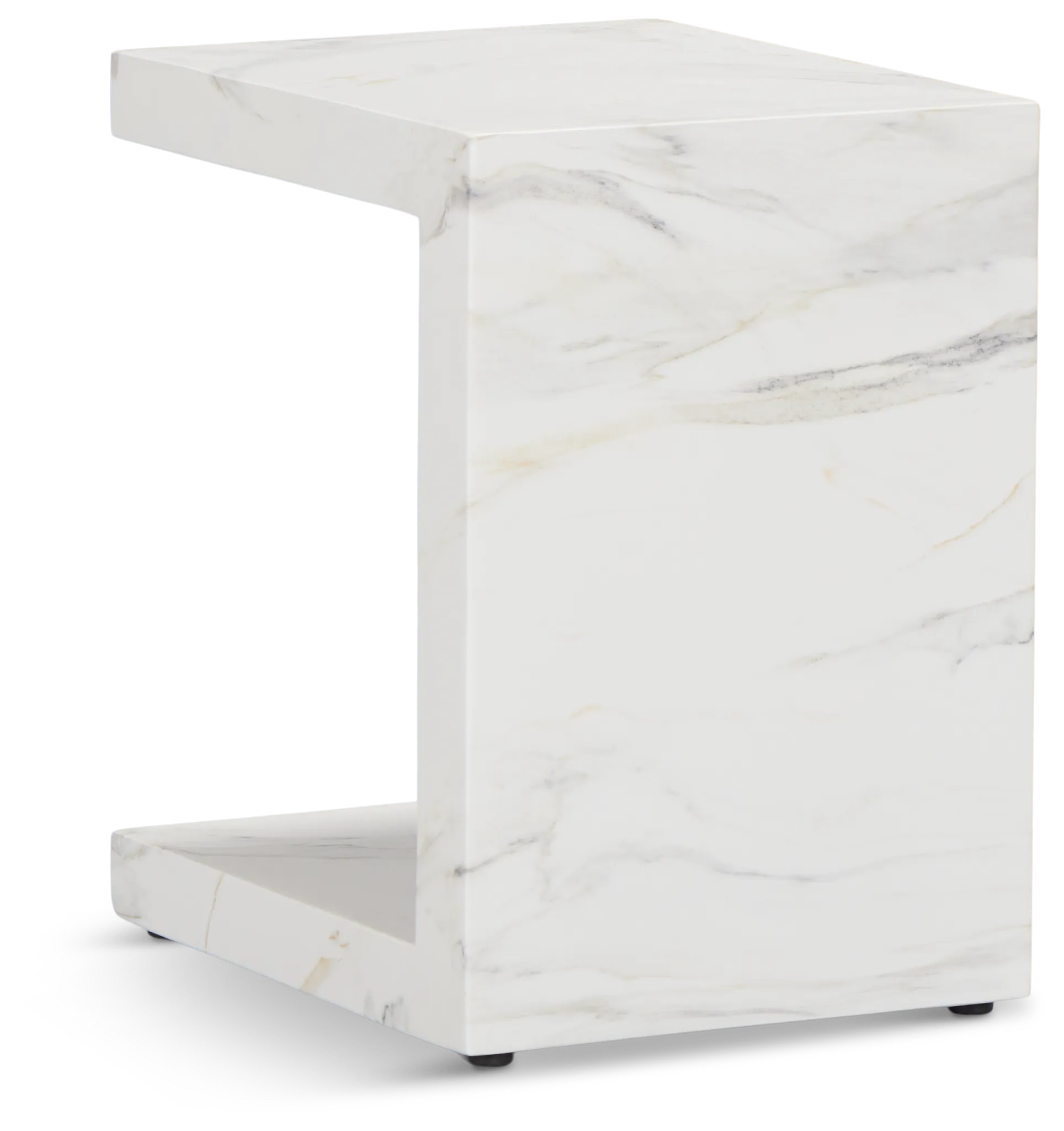 Merrick White C-side Table